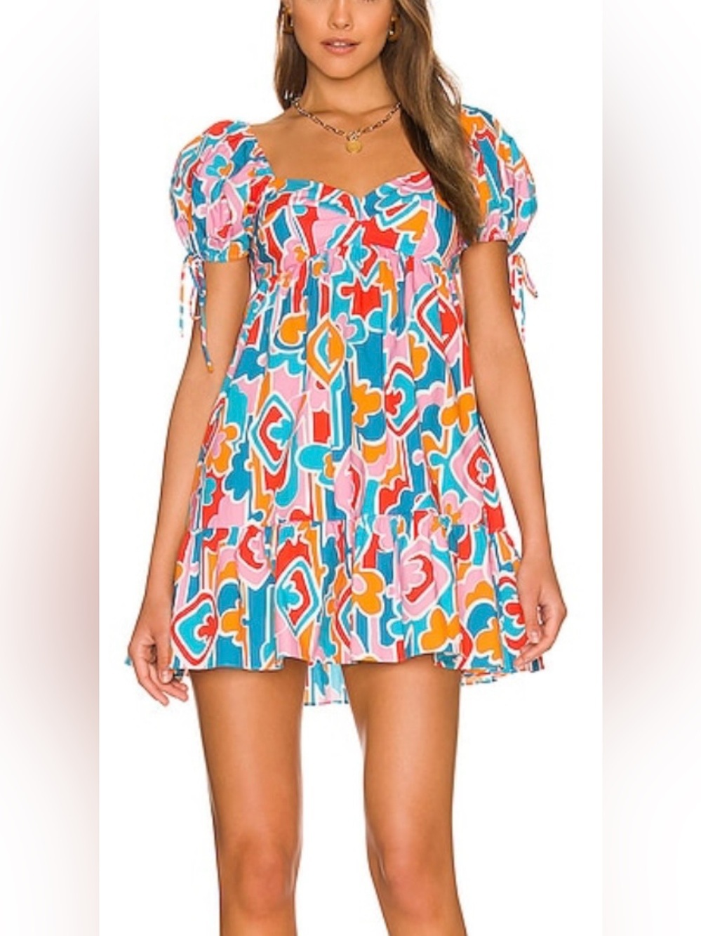 NEW Amanda Uprichard Sicily Dress in Miami 100% Cotton Size M